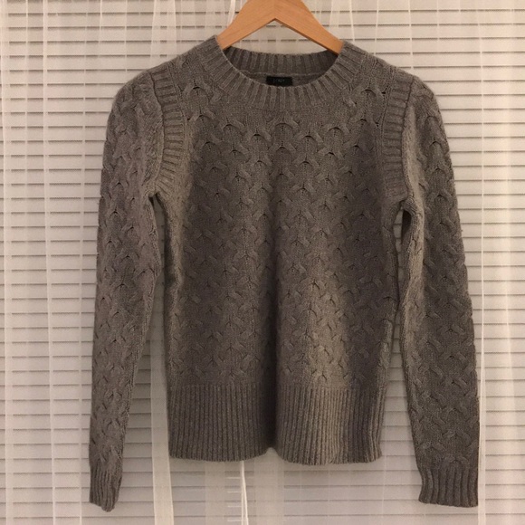 J. Crew Sweaters - Jcrew Gray Honeycomb Sweater